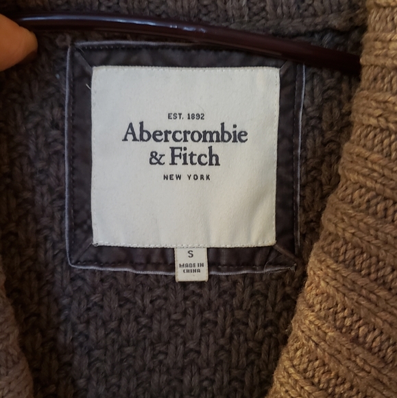 Abercrombie & Fitch Wool Brown Vest Size Small - Picture 4 of 6